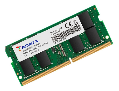 Imagen 2 de 6 de Memoria Ram Ddr4 8gb 2666mhz Adata Premier Laptop