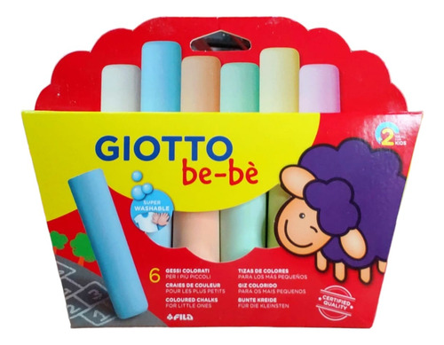 Super Tizas Giotto Bebé X 6 Colores