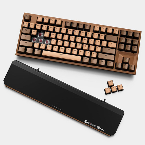 Teclado Hexgears, Inalambrico/color Chocolate/compacto