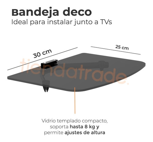 Soporte De Pared Tv Lcd Led Televisor Smart 40 42 43 46 52 55 Pulgadas Móvil Brazo Articulado Y Bandeja Deco Dvd