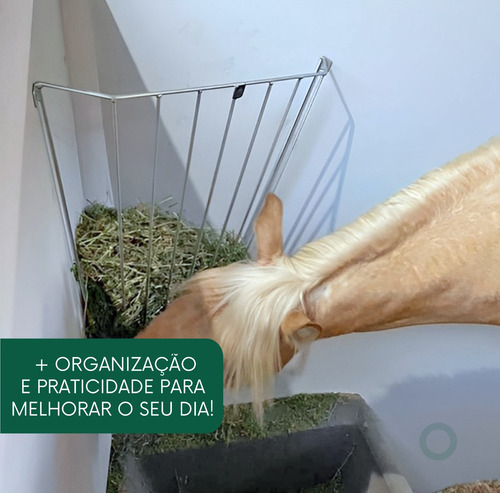 Suporte Para Feno Canto Aço Galvanizado Baias Haras