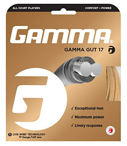 Cuerda Para Raqueta Tenis Tripa Gamma Deportiva Comodidad 40