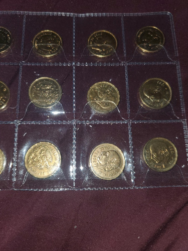 Coleccion 10 Medallas De Baño En Oro Homenaje Hidalgo 5.00