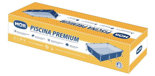 Piscina Mor Retangular Ferro 3700 Litros Com Capa E Forro
