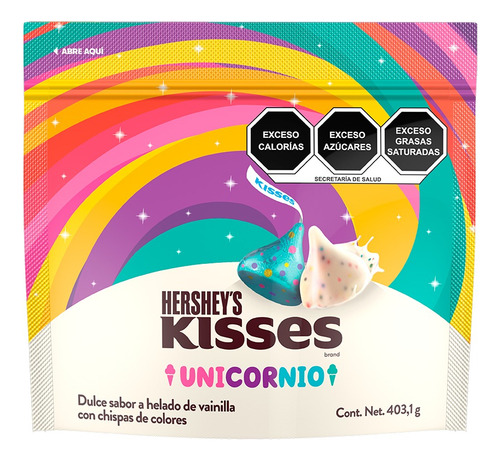 Hershey's Kisses Unicornio Cookies & Cream Pack Surtido 1kg