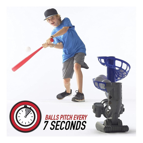 Imagen 2 de 5 de Maquina Lanza Pelotas De Beisbol Para Niños + 6 Pelotas