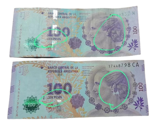 100 Pesos Con Error