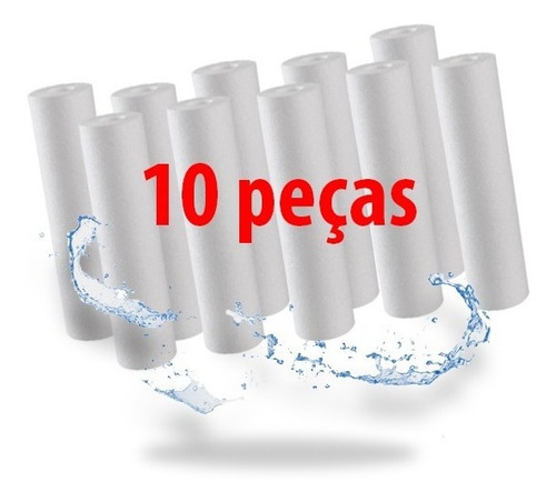 10 Filtro Refil Cartucho Liso De Polipropileno 10 X 2 1/2