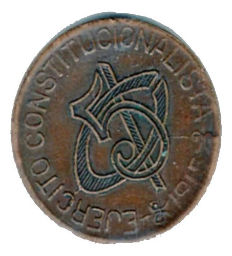 Moneda 5  1915  Constitucionalista Chihuahua  L1h17c4r4