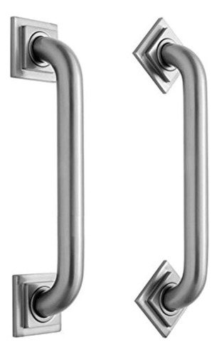 Jaclo 2716-acu Grab Bar Con Brida De Contemporáneo Cuadrado/