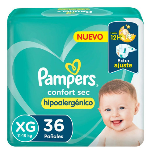 Pañales Pampers Confort Sec Hipoalegenico M G Xg Xxg Género Sin género Tamaño Extra grande (XG)