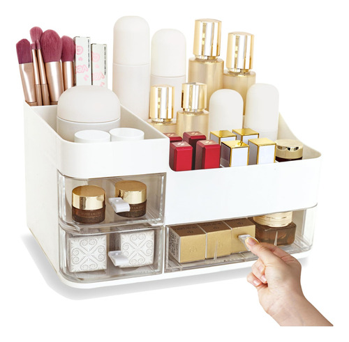 Comodid Organizador De Maquillaje Con 3 Cajones Transparente