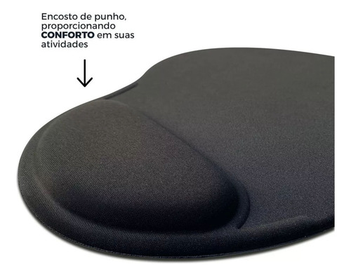 Atacado 12 X Mouse Pad Ergonômico Com Apoio De Pulso Macio