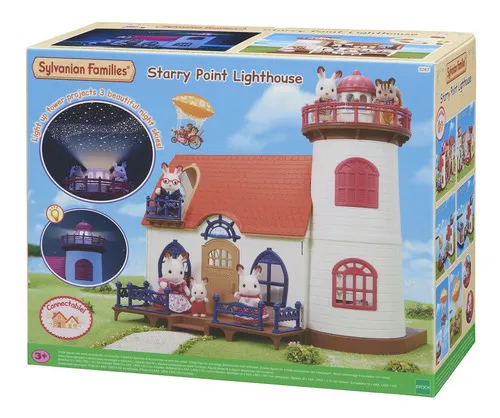 Sylvanian Families Casa Con Faro De Luz Accesorios Juguete ® Color Rojo