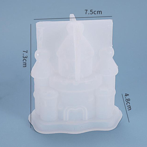 ~ Molde De Castillo De Silicona 3d Que Hace A Mano El Molde