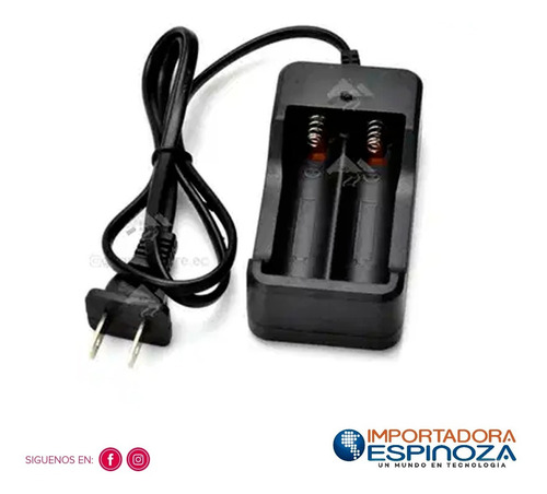 Imagen 1 de 1 de Cargador Pilas 3.7v 110v Cable 18500 18650 18350 26650