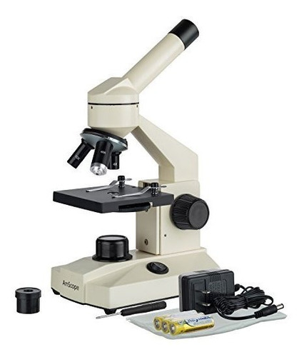 Microscopio Compuesto Led De Metal De Lente Óptica De Vidrio