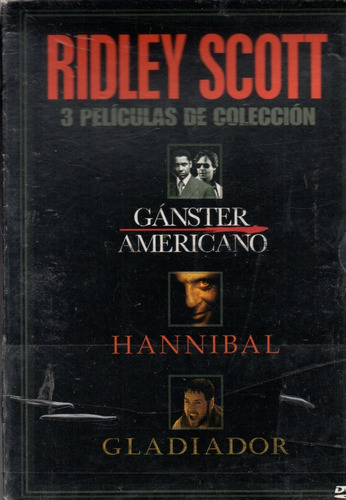 Ridley Scott (box Set 3 Dvd) - Nuevo Orig. Cerrado - Mcbmi