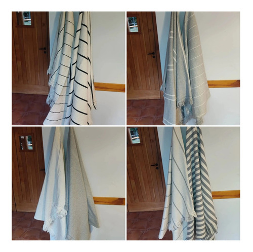 Imagen 5 de 9 de Pie De Cama Rusticos , Telar.lisos Y Rayados 60 Cm X190