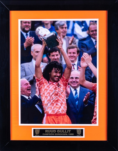 Autógrafo Firma Ruud Gullit Holanda Certificado Icons 47x60