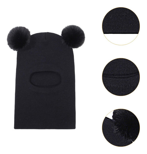 Gorro De Invierno Para Bebé Con Doble Pompón, Gorro Y