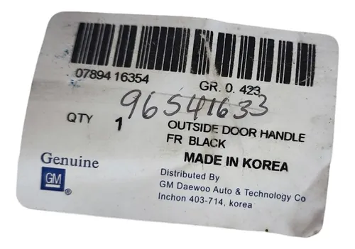 comprar Manilla De Puerta Tras Izq Ext Chev Aveo