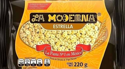 Caja De Sopa La Moderna Estrella / Caja Con 20 Pz