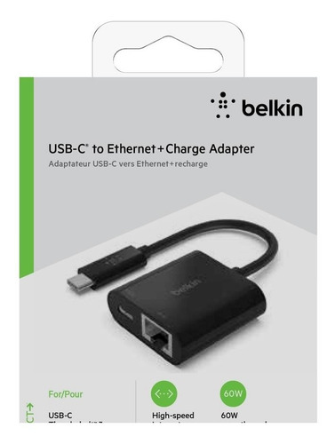 Imagen 3 de 6 de Adaptador Belkin Inc001btbk Usb-c A Ethernet
