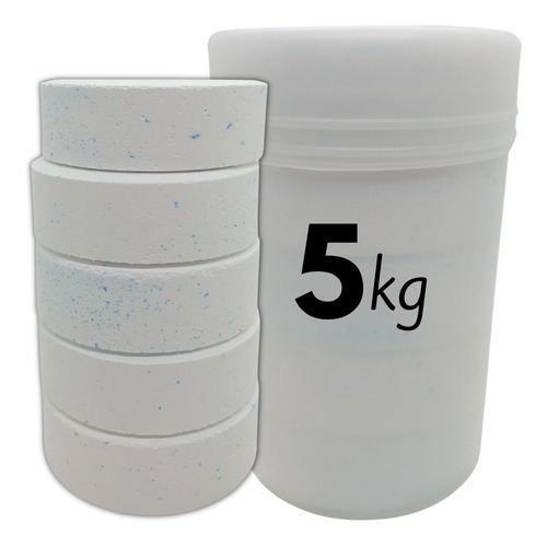 Imagen 1 de 10 de Cloro Triple Accion X 5 Kilos Pastillas De 200gr Envio Grats