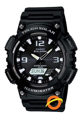 Reloj Casio Aqs810w Digital 5 Alarmas Sumergible Solar