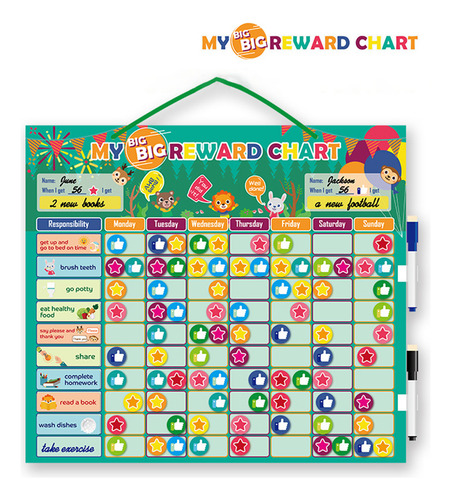 Tabla De Tareas Para Niños, Recompensa El Comportamiento, Am