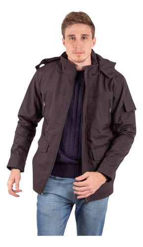 Campera Parka Hombre Gabardina Corderito Chelsea Market Pelo