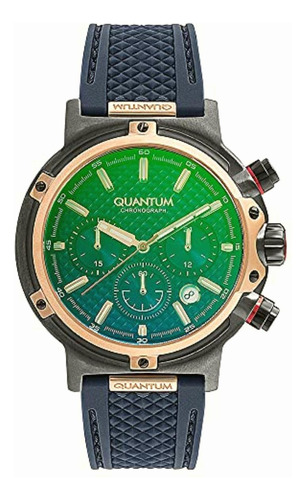 Quantum Reloj Hng956.899 Para Caballero Color Azul, Unitalla