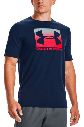 Remera Hombre Under Armour Boxed Sportstyle Ss Navy