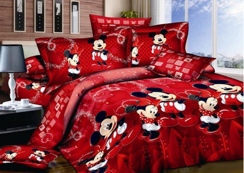 Haru Homie 100% Algodón Niños Impresión Reversible Mickey Mo