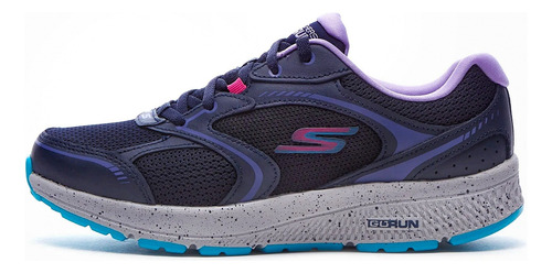 Tenis Skechers Go Run Consistent Azul Lila Running Gym