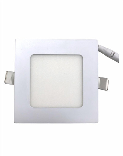 Imagen 2 de 6 de Plafon Led Embutir 6w Luz Fría Cuadrado X10