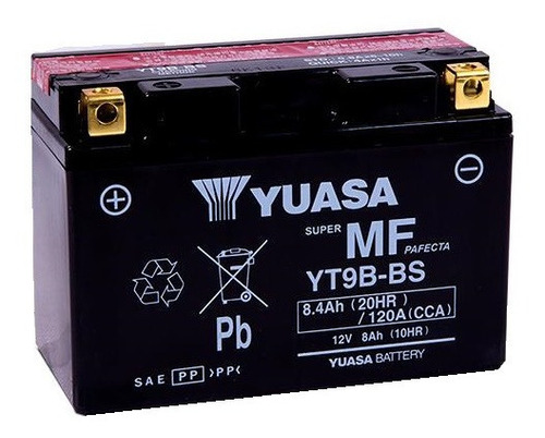 Bateria Yuasa Moto Yuasa Yt9b-bs 12v 8ah