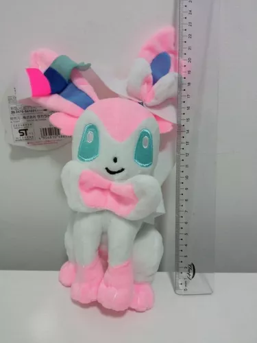 pelucia pokemon sylveon shiny eevee evolução feito á mão aprox 30