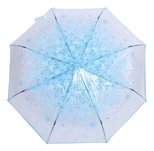1pc Transparente Paraguas Plegable Moda Princesa