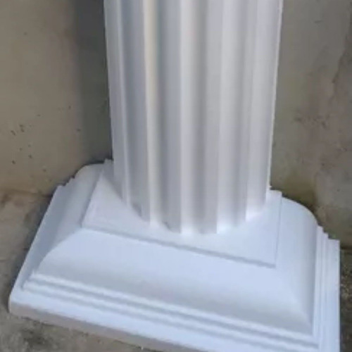 Coluna Grega Romana Isopor Eps 8 Mts + 4 Base Para Meia Cana