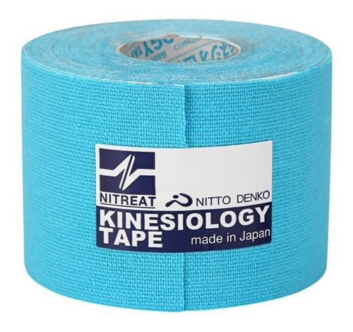 Kinesiology Tape Bandagem Adesiva 5 Cm X 5m Japonesa Azul Cor Azul-celeste