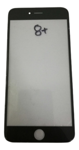 Mica iPhone 8 Plus 8+ Negro Nuevo Excelente Calidad