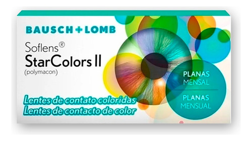 Lentes De Contato Coloridas Soflens Starcolors Ii - Sem Grau
