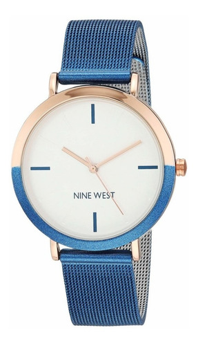 Reloj Nine West De Acero Elegante Para Mujer