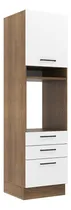 Comprar Mueble De Cocina Torre Para Hornos Agata 60cm Marrón Blanco