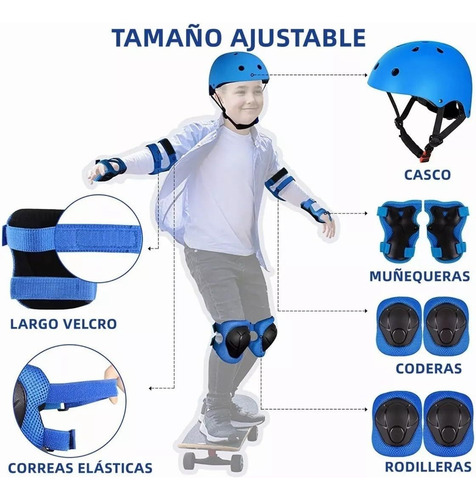 Juego De Casco De Bicicleta Para Niños, Rodilleras, Coderas