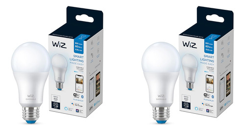 Wiz - Bombilla Inteligente Led A19 Regulable De 60 W (5000 K