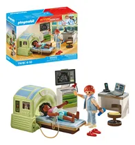 Comprar Playmobil Resonancia Con Paciente Set De Radiología Con Máquina De Resonancia Magnética, Camilla, Monitor Y Accesorios Médicos. Incluye 2 Figuras Para Recrear Exámenes Y Diagnósticos Realistas.