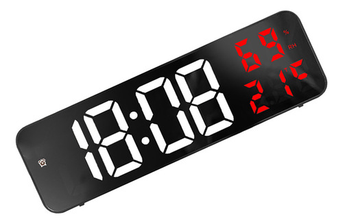 Gran Reloj Led Digital Con Espejo, Alarma Electrónica Para E